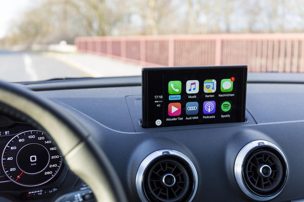 apple carplay, audi a3, audi, automobile, car wallpapers, car, a3, vehicle, navi, navigation system, on-board computer